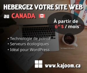 Hébergement Web au Canada avec KAJOOM